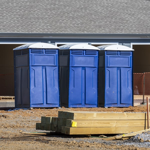 how can i report damages or issues with the porta potties during my rental period in Trumansburg New York